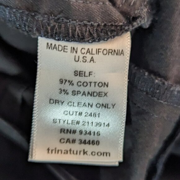 Trina Turk Dress Pants Trousers Black 4 - Picture 4 of 4